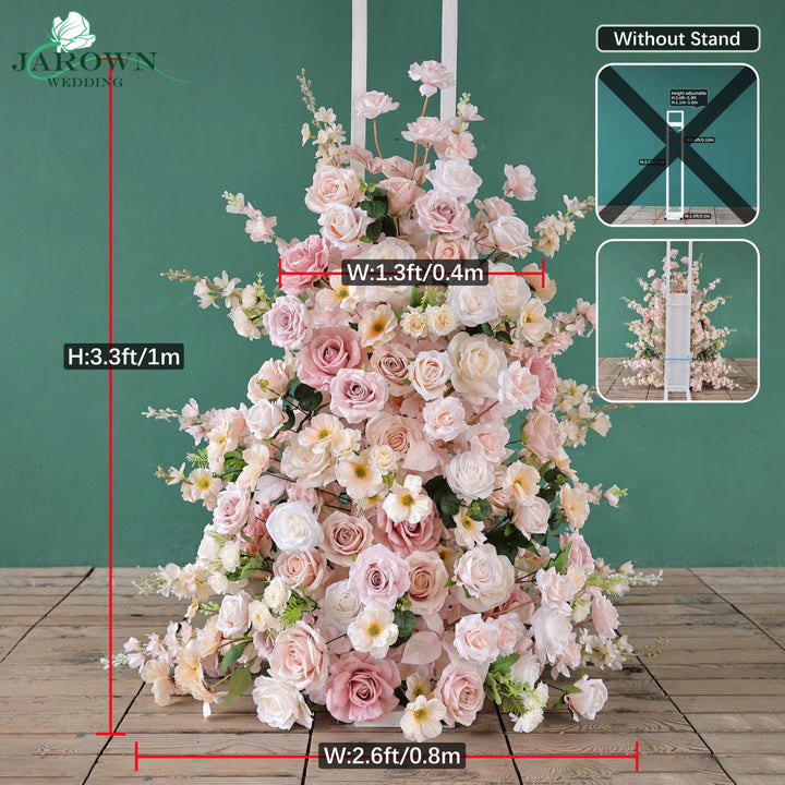 Backdrop Flower in Pink/Champagne