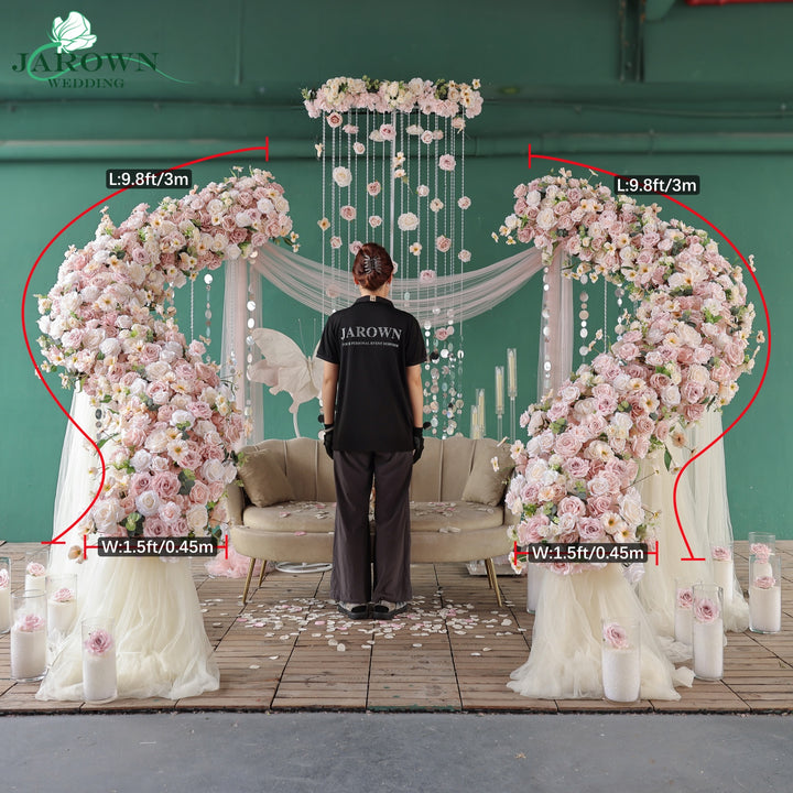 Backdrop Flower in Pink/Champagne