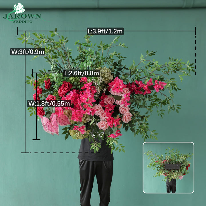 Backdrop Flower in Pink/Green