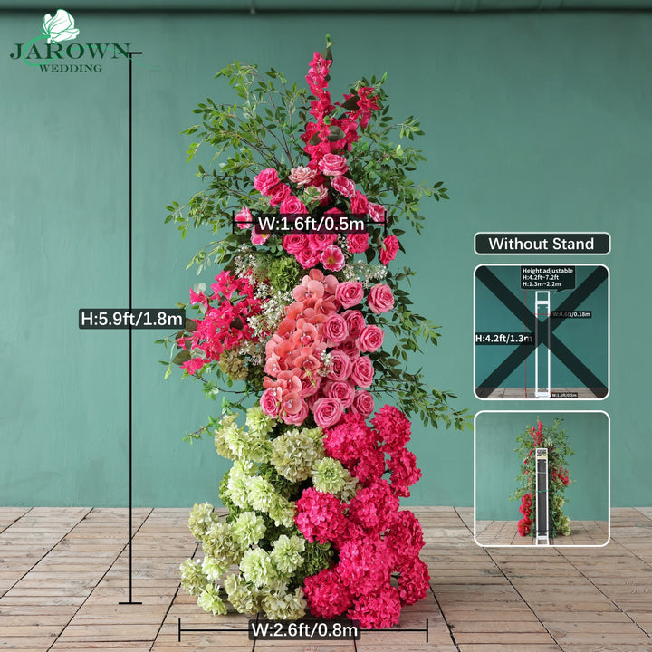 Backdrop Flower in Pink/Green