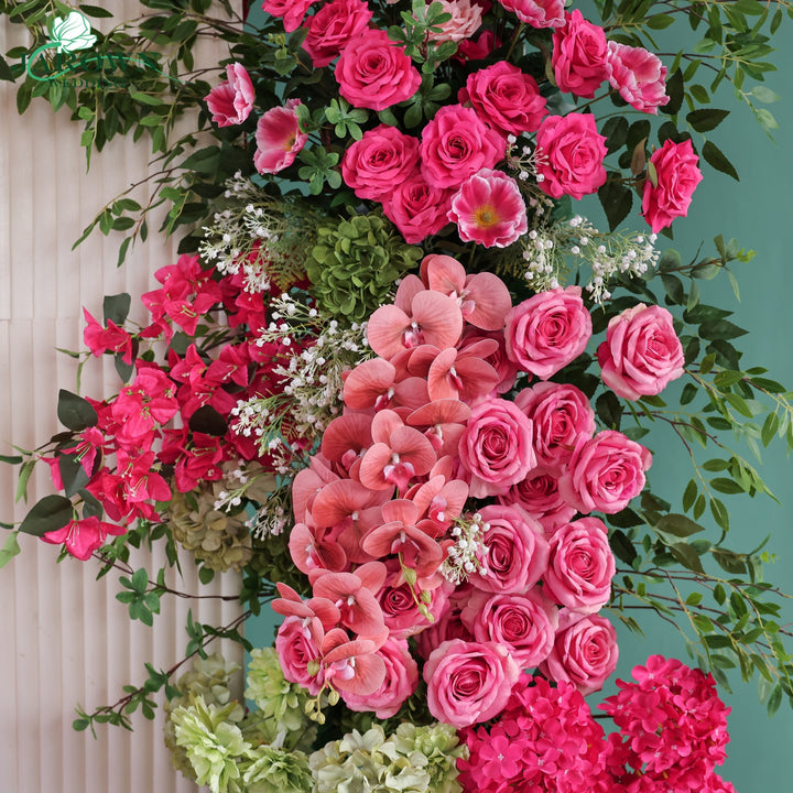 Backdrop Flower in Pink/Green