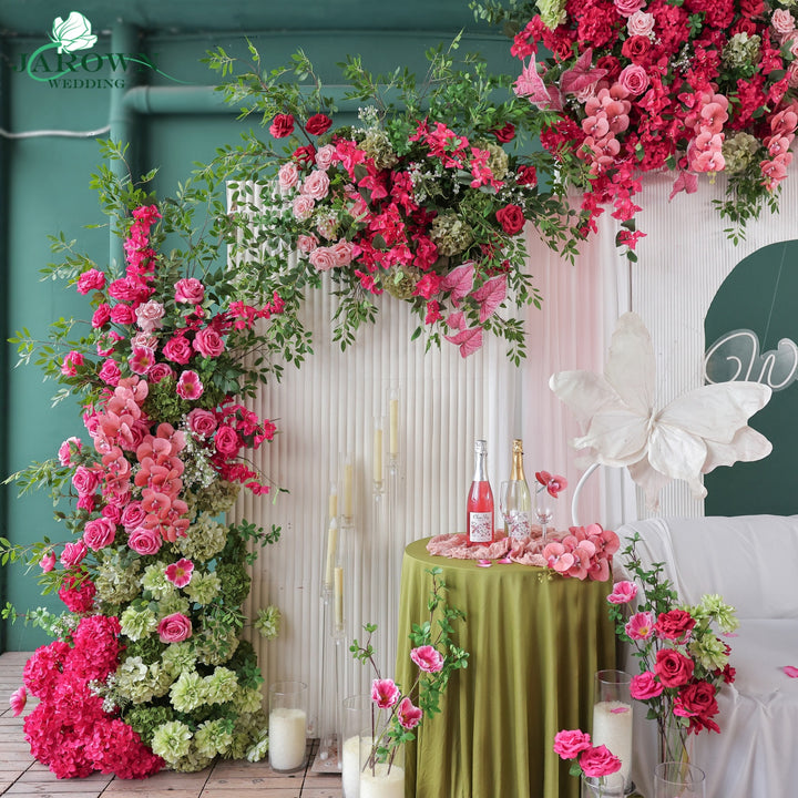 Backdrop Flower in Pink/Green