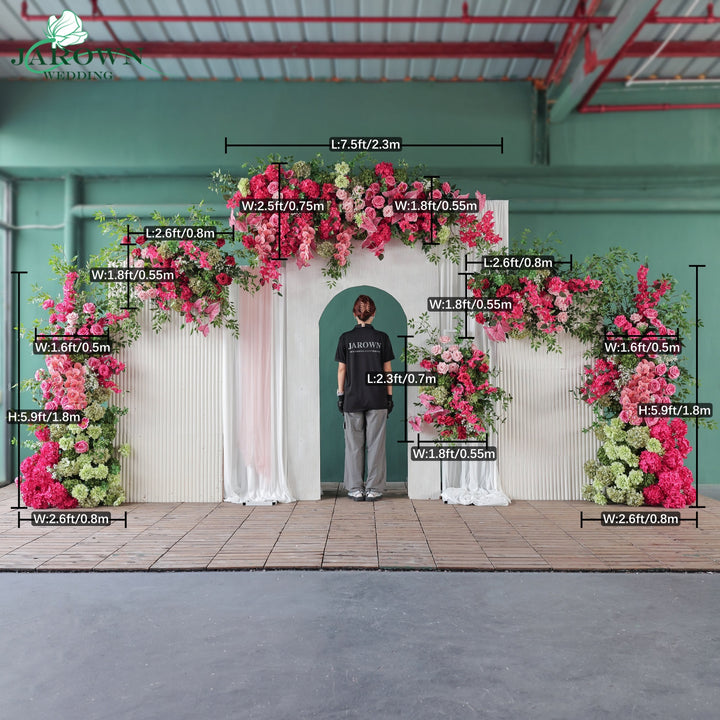 Backdrop Flower in Pink/Green
