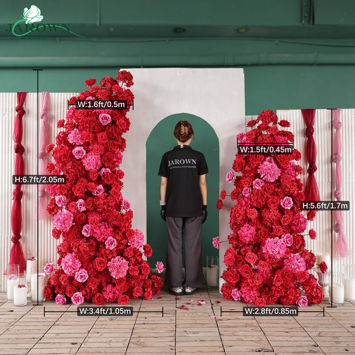 Backdrop Flower in Pink/Red