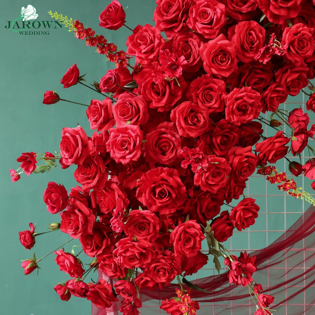 Backdrop Flower in Red/White