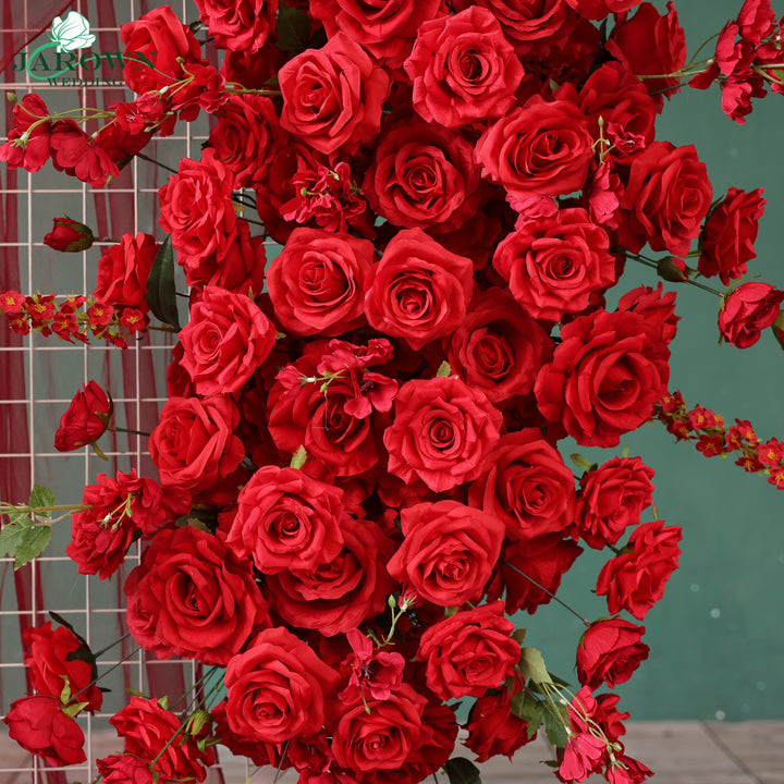 Backdrop Flower in Red/White