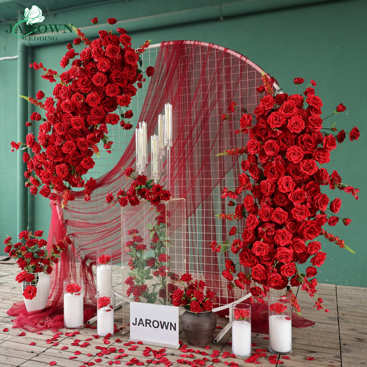 Backdrop Flower in Red/White