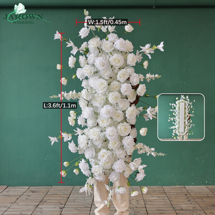 Backdrop Flower in Red/White