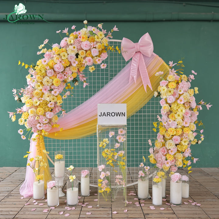 Backdrop Flower in Yellow/Pink
