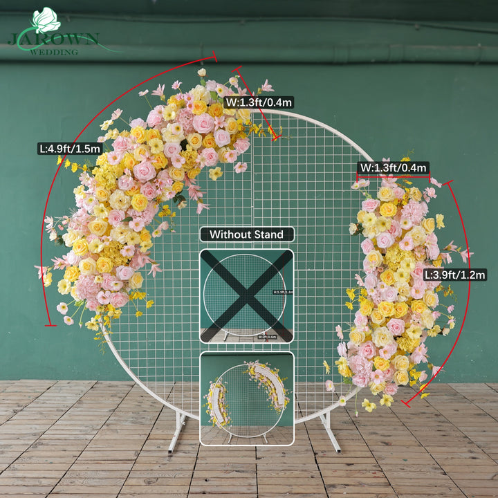 Backdrop Flower in Yellow/Pink