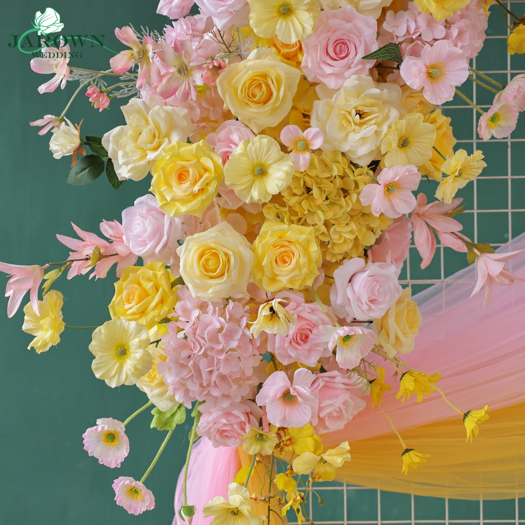 Backdrop Flower in Yellow/Pink