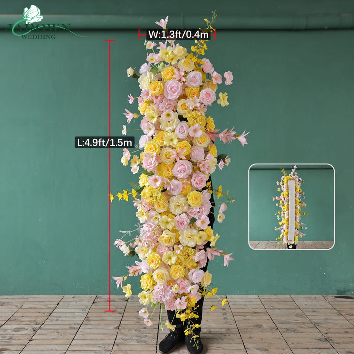 Backdrop Flower in Yellow/Pink