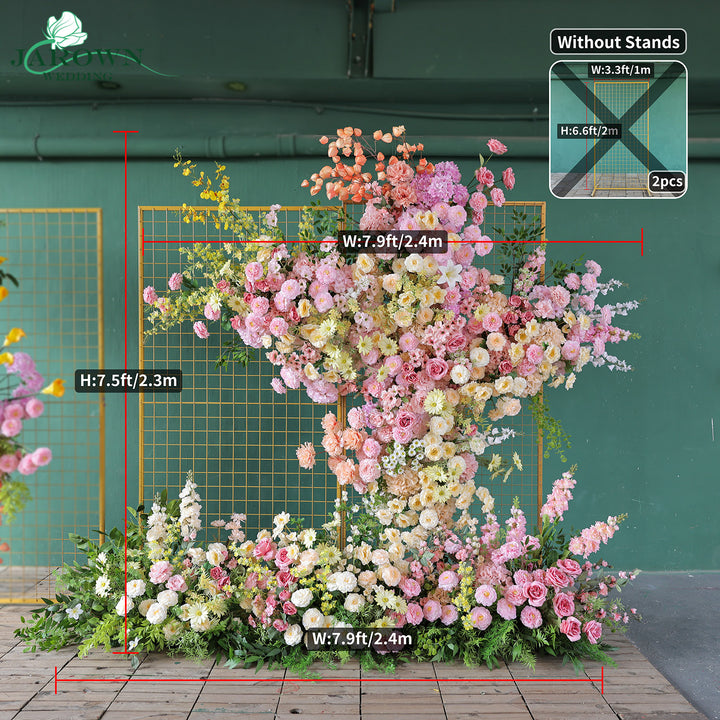 Backdrop Flower in Yellow/Pink/Purple