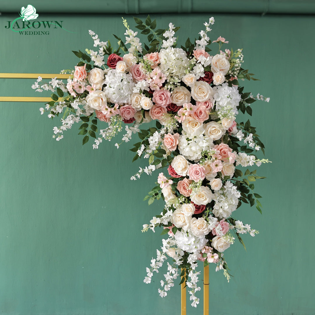 Backdrop Aisle Flower in White/Pink/Green