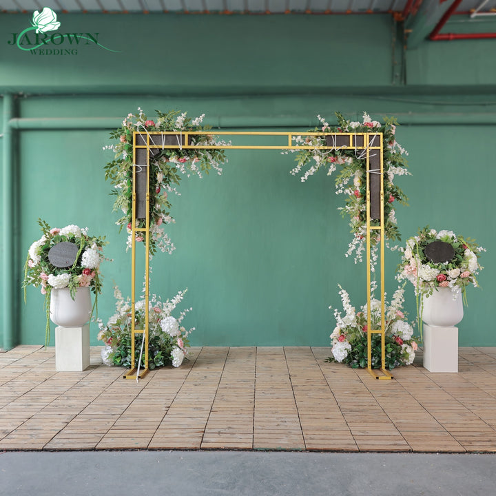 Backdrop Aisle Flower in White/Pink/Green