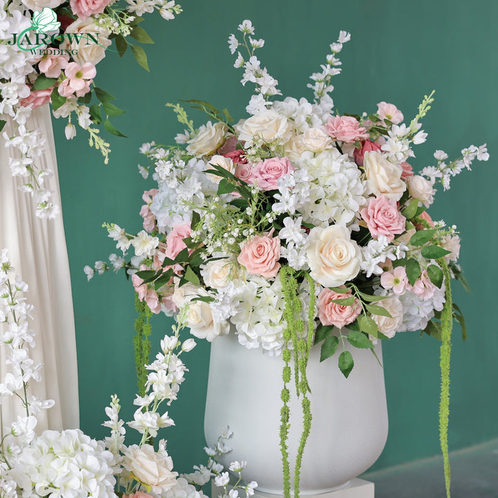 Backdrop Aisle Flower in White/Pink/Green