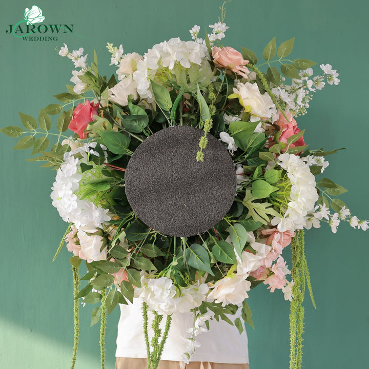 Backdrop Aisle Flower in White/Pink/Green