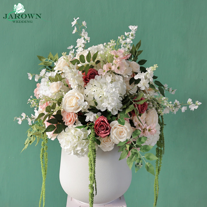 Backdrop Aisle Flower in White/Pink/Green
