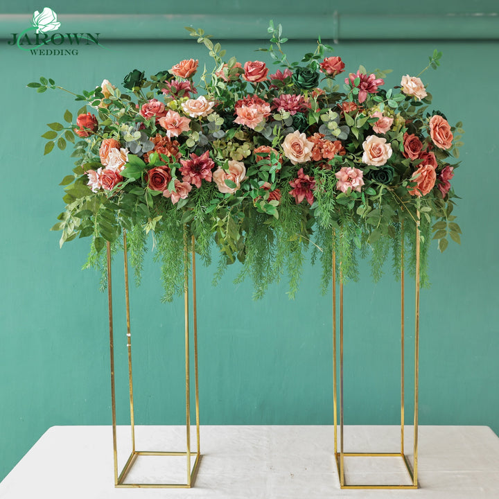 Backdrop&Centerpiece Flower in Maroon/Pink/Green
