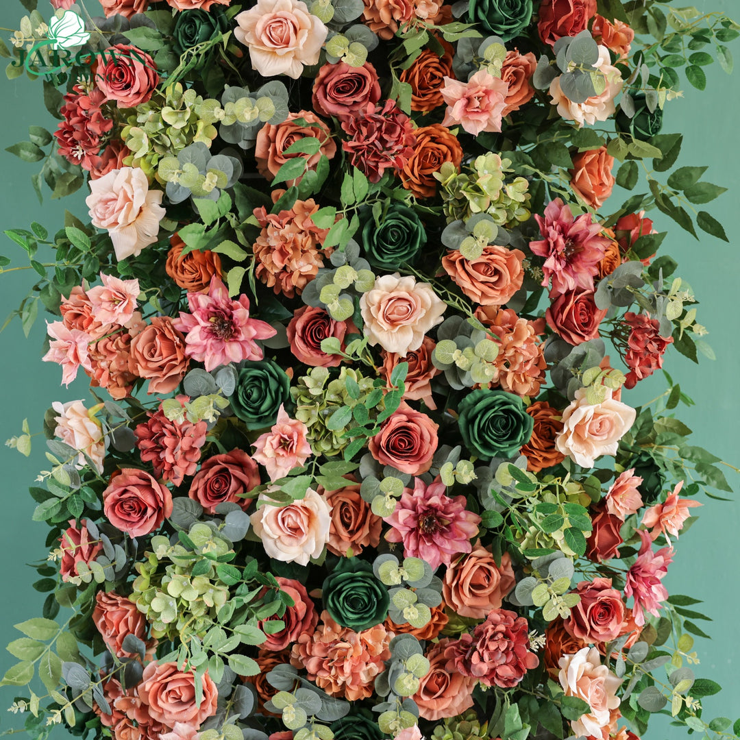 Backdrop&Centerpiece&Arch Flower in Maroon/Pink/Green