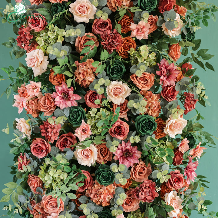 Backdrop&Centerpiece&Arch Flower in Maroon/Pink/Green