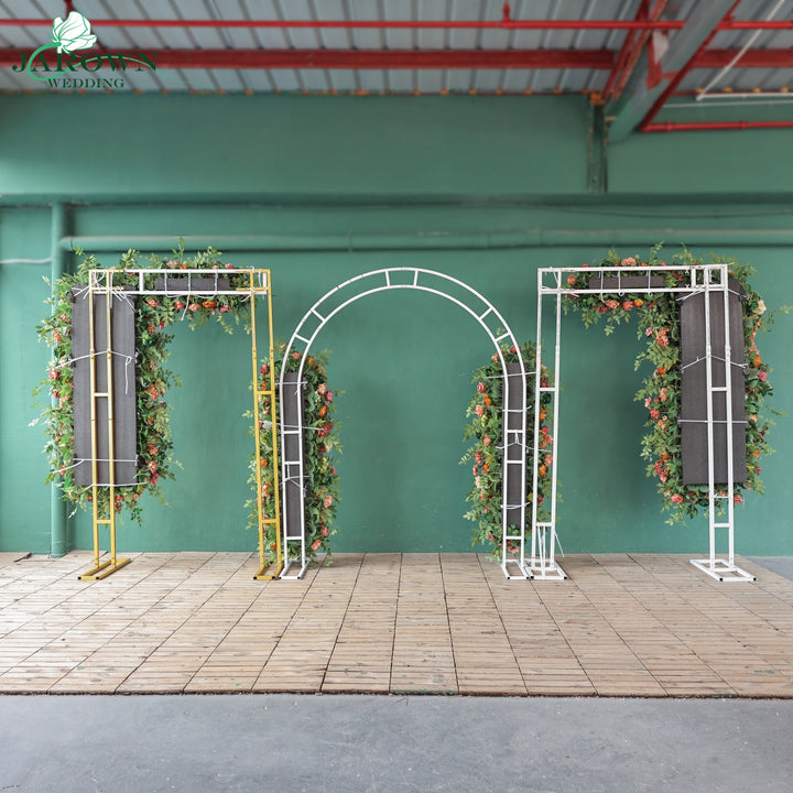 Backdrop&Centerpiece&Arch Flower in Maroon/Pink/Green