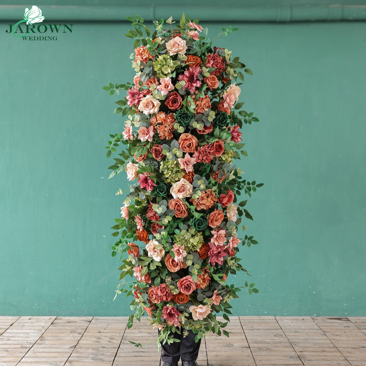 Backdrop&Centerpiece&Arch Flower in Maroon/Pink/Green