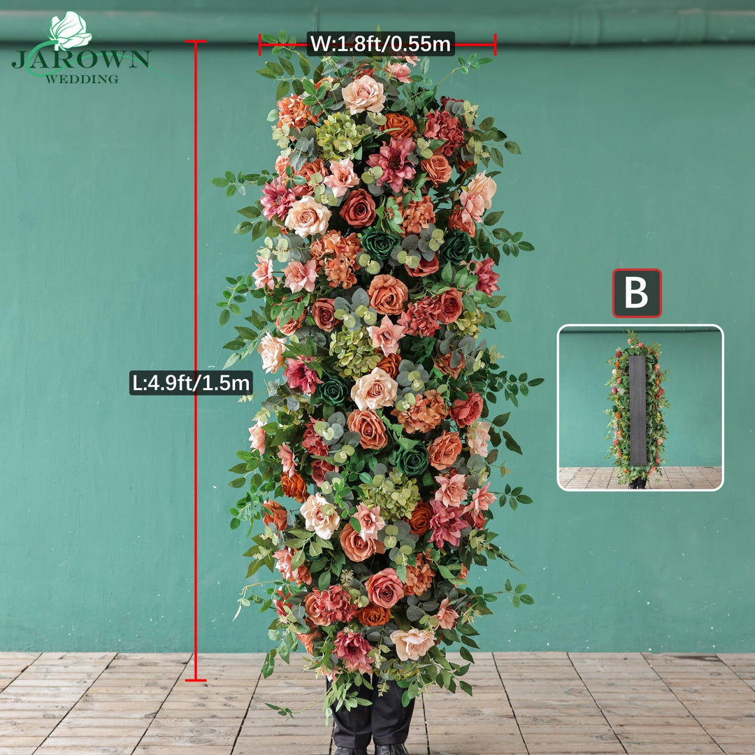 Backdrop&Centerpiece&Arch Flower in Maroon/Pink/Green
