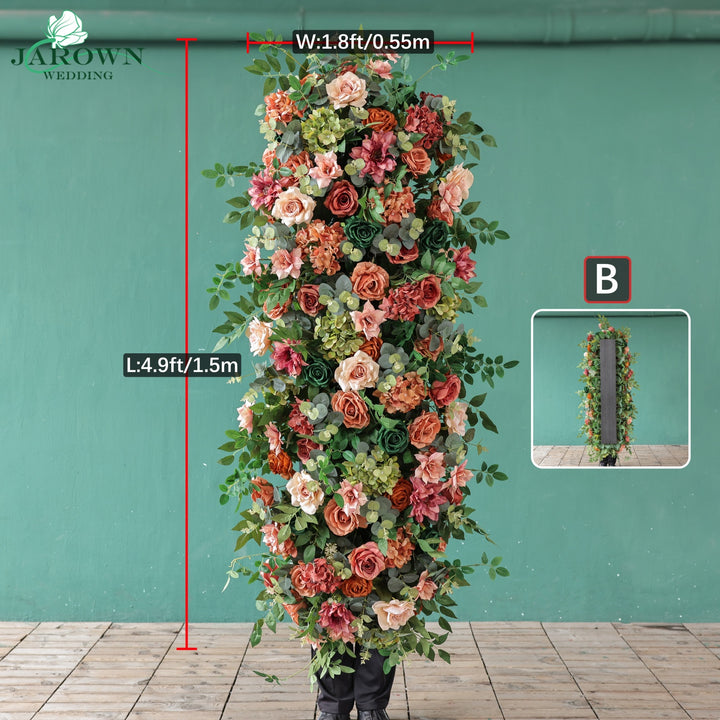 Backdrop&Centerpiece&Arch Flower in Maroon/Pink/Green