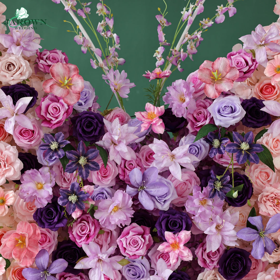 Butterfly-Shaped Flower in Pink/Purple