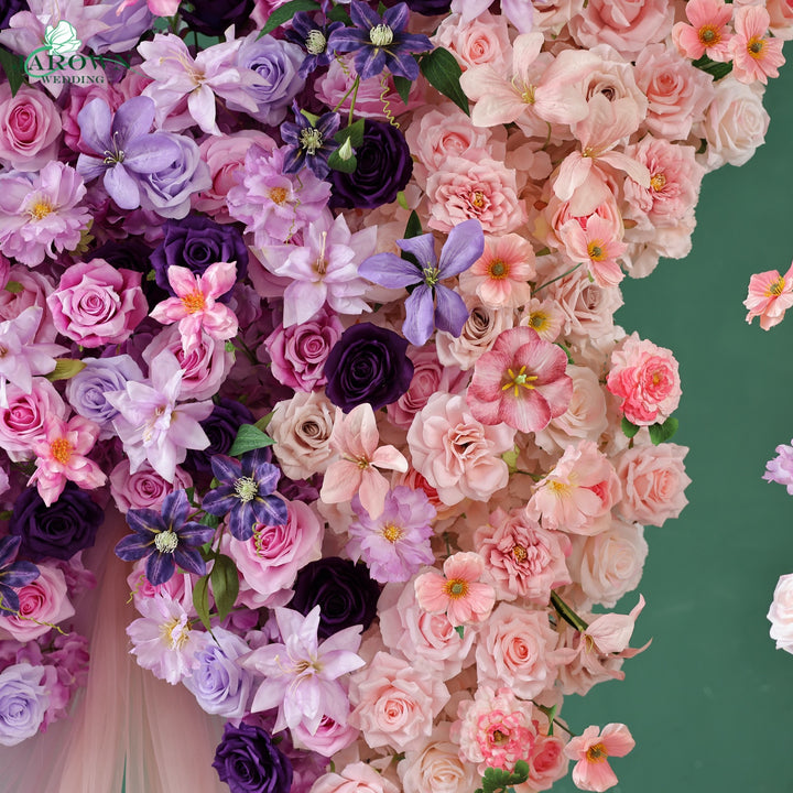 Butterfly-Shaped Flower in Pink/Purple