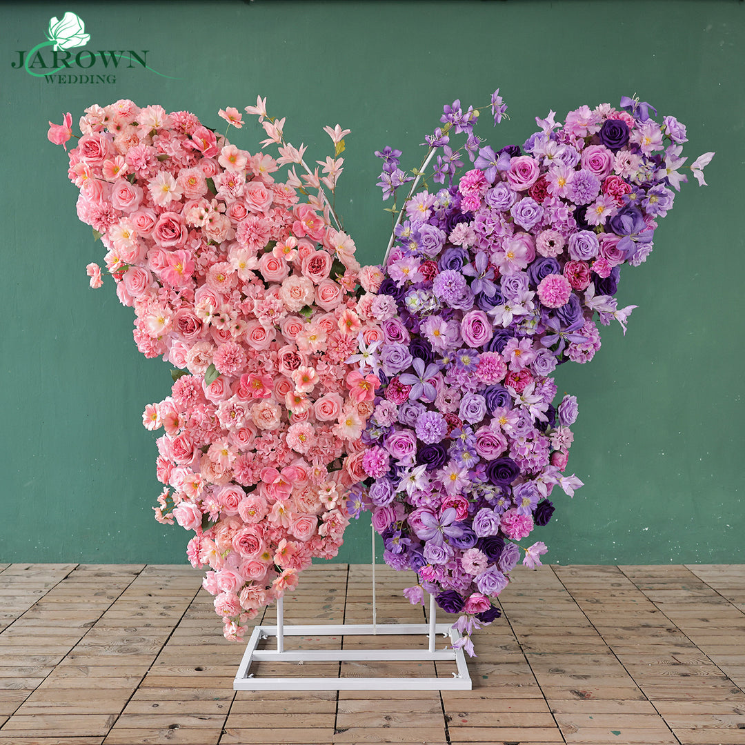 Butterfly-Shaped Flower in Pink/Purple