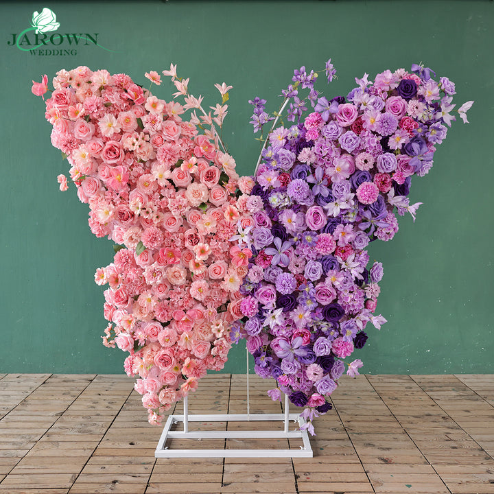 Butterfly-Shaped Flower in Pink/Purple