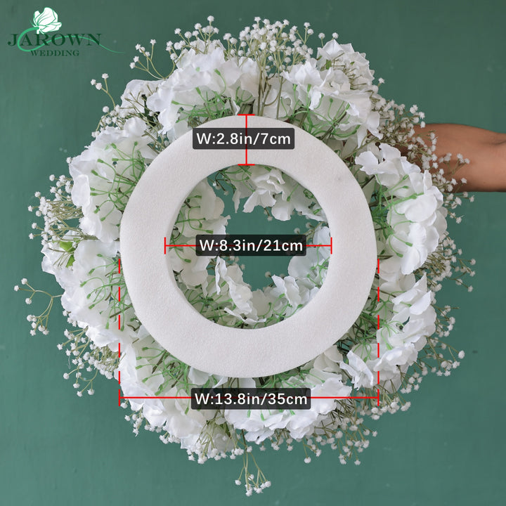 Candelabra & Double-Sided Open-Ended Flower Arch in White