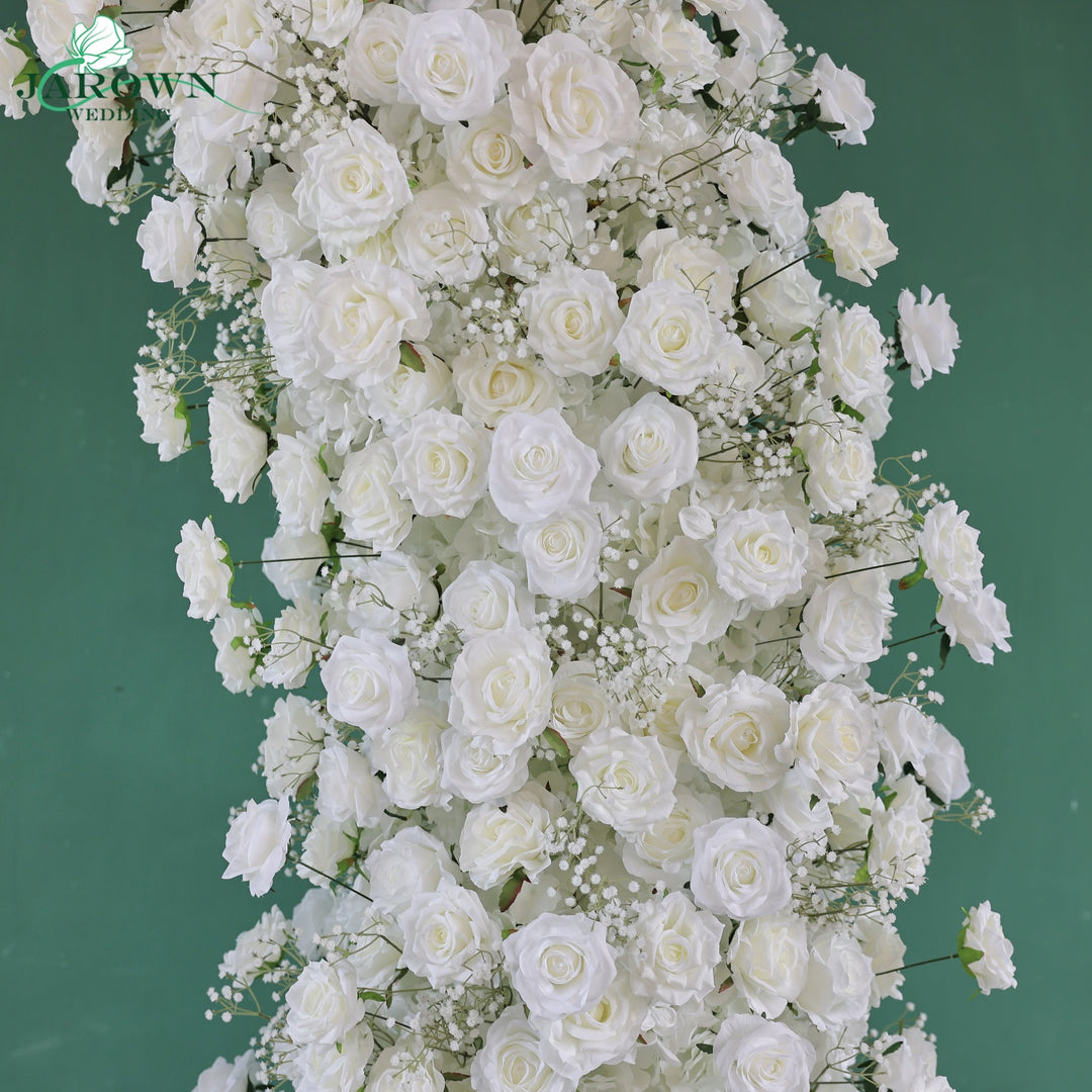 Candelabra & Double-Sided Open-Ended Flower Arch in White