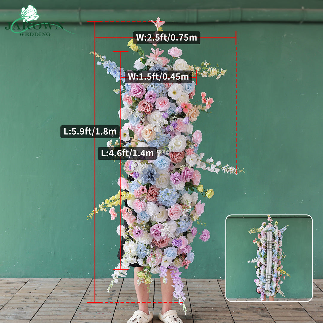 Centerpiece & Aisle & Backdrop Flower in Blue/Purple/Pink