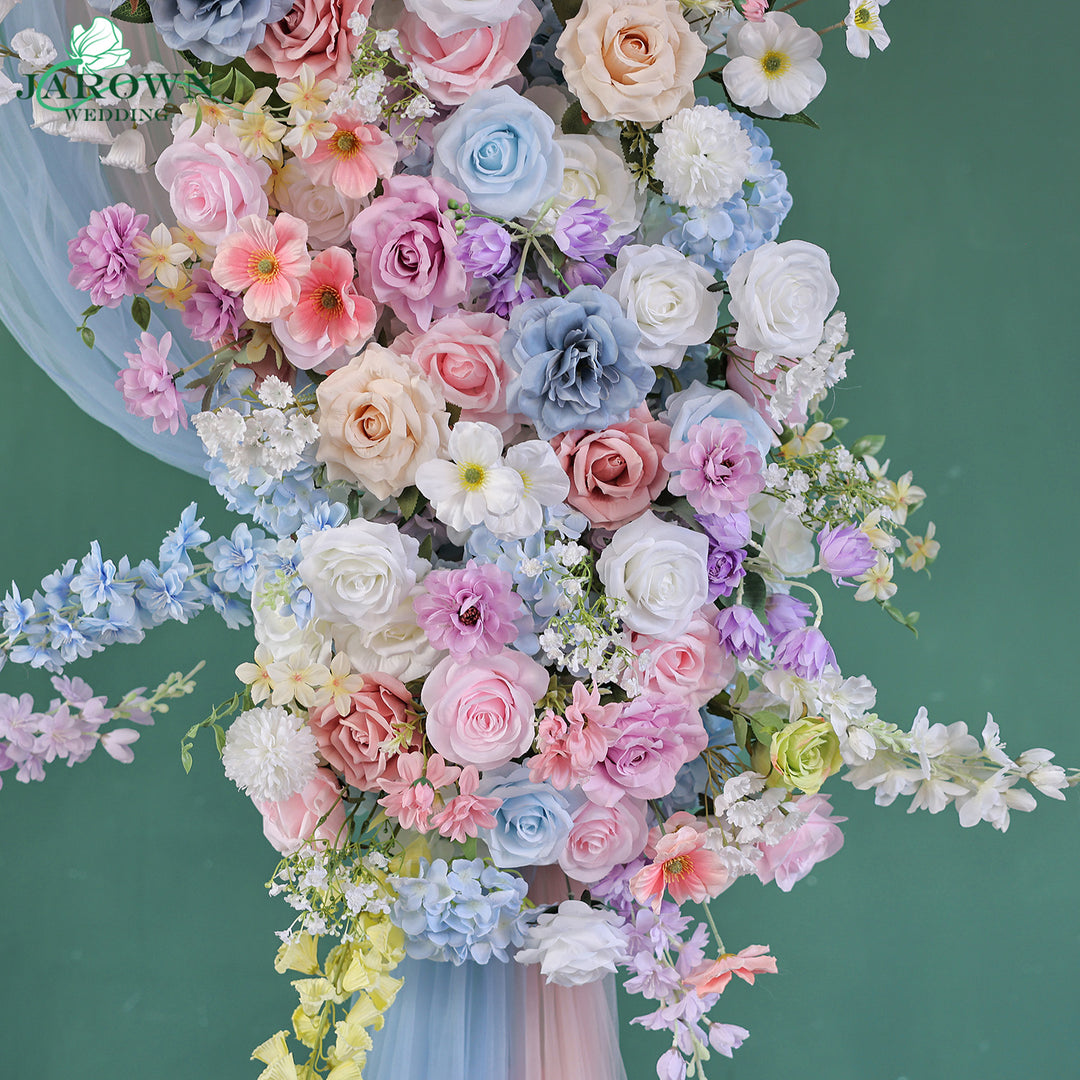 Centerpiece & Aisle & Backdrop Flower in Blue/Purple/Pink