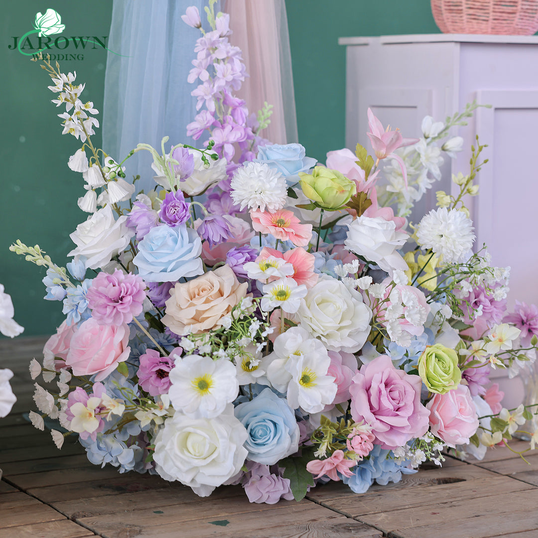 Centerpiece & Aisle & Backdrop Flower in Blue/Purple/Pink