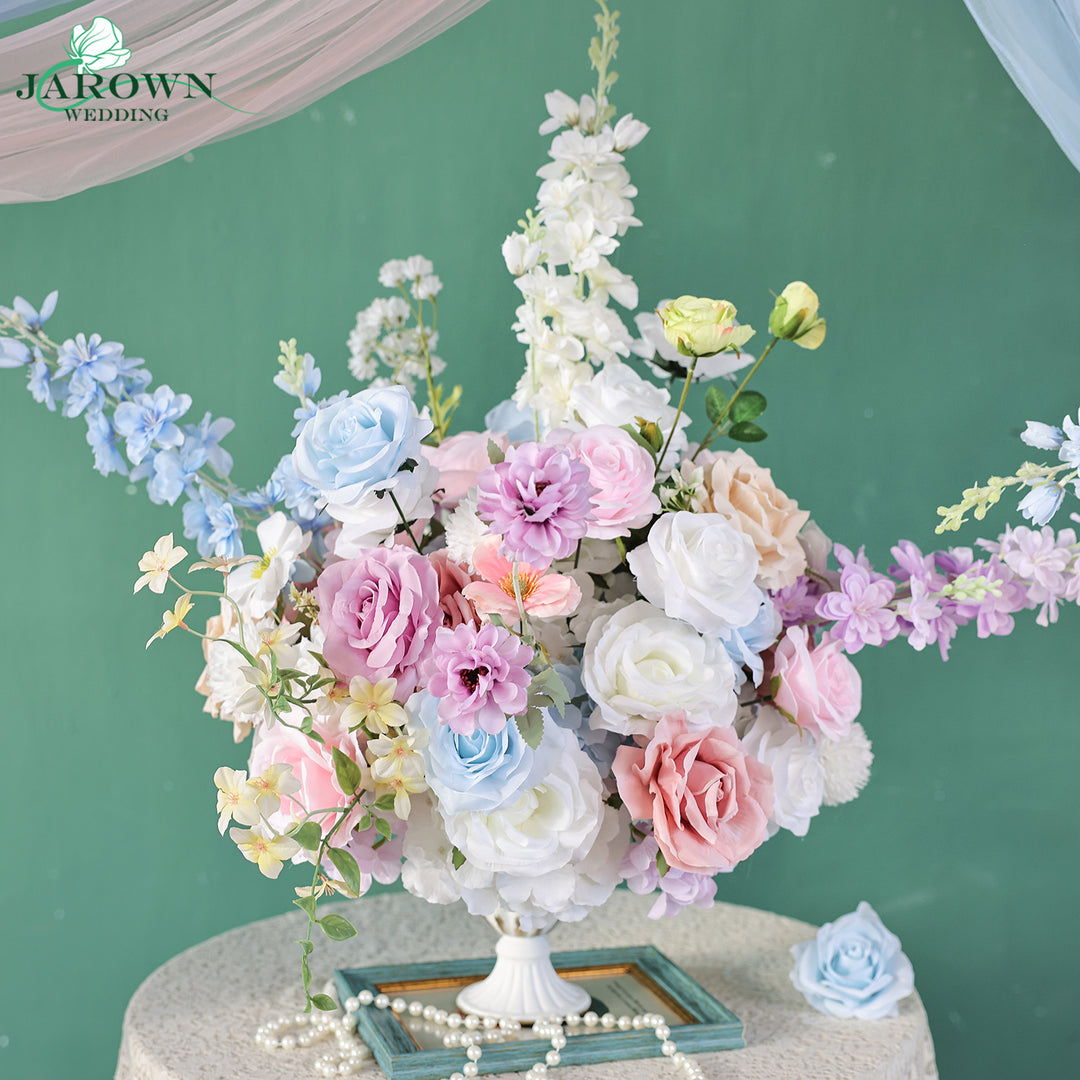 Centerpiece & Aisle & Backdrop Flower in Blue/Purple/Pink