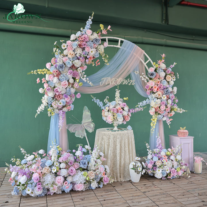 Centerpiece & Aisle & Backdrop Flower in Blue/Purple/Pink