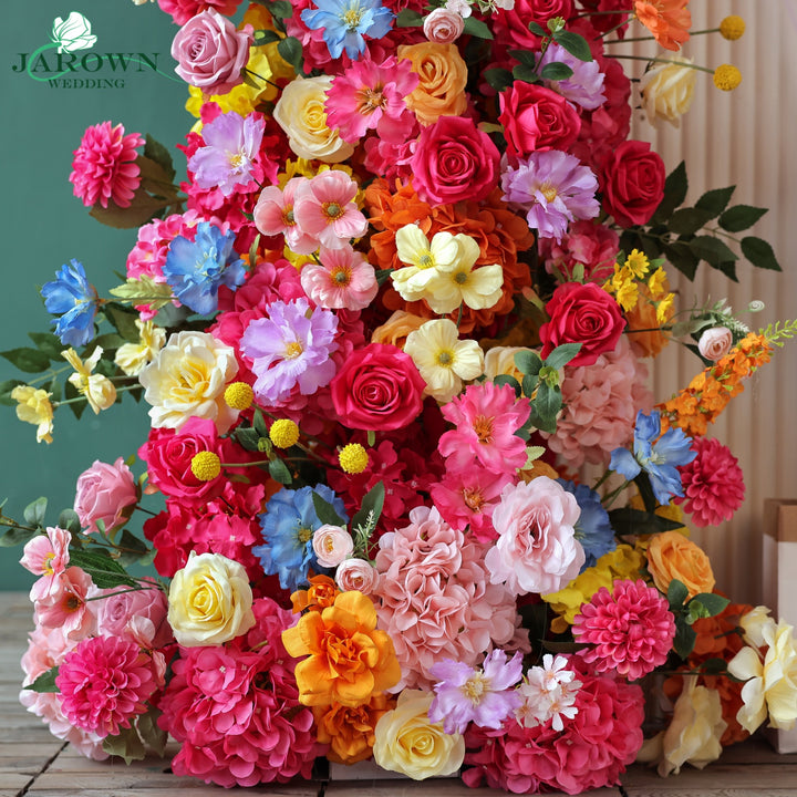 Centerpiece & Aisle & Backdrop Flower in Pink/Orange/Blue