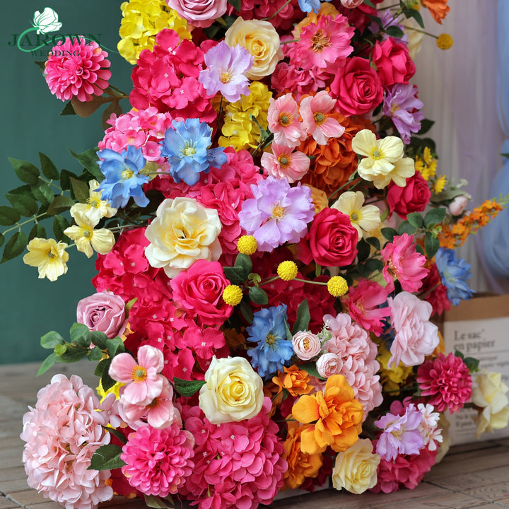 Centerpiece & Aisle & Backdrop Flower in Pink/Orange/Blue