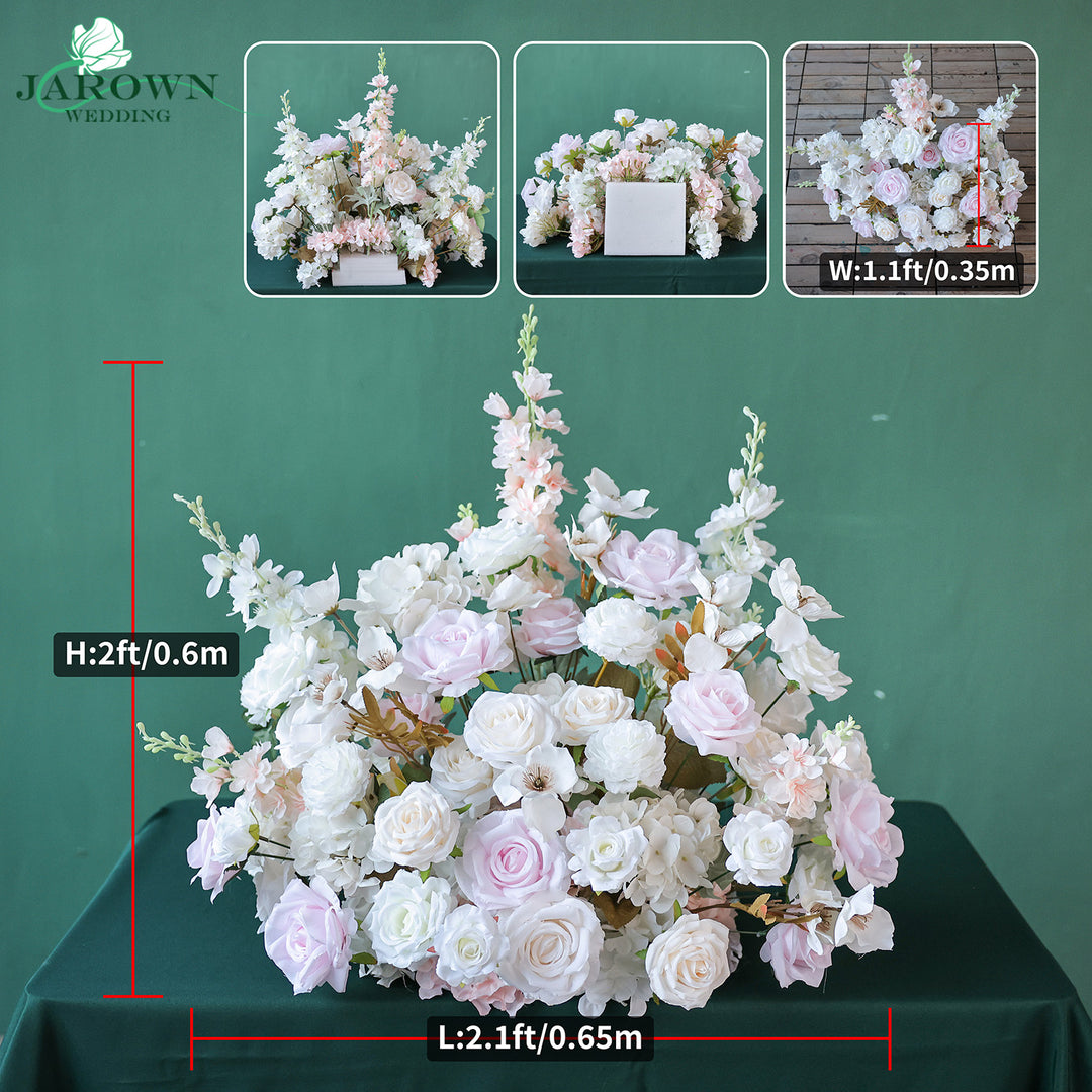 Centerpiece & Aisle & Backdrop Flower in Pink/White
