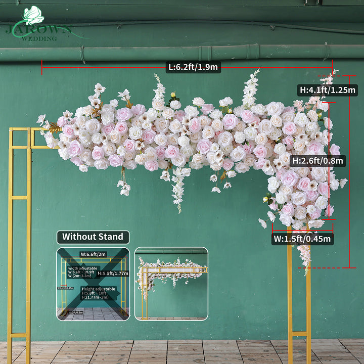 Centerpiece & Aisle & Backdrop Flower in Pink/White