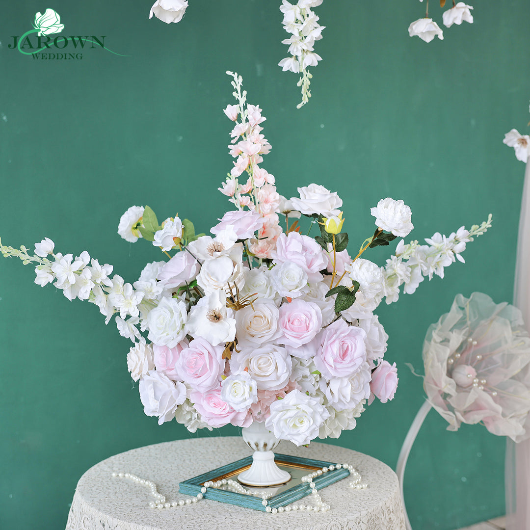 Centerpiece & Aisle & Backdrop Flower in Pink/White