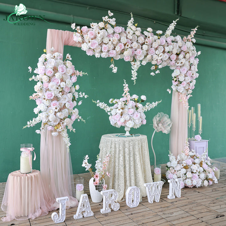 Centerpiece & Aisle & Backdrop Flower in Pink/White