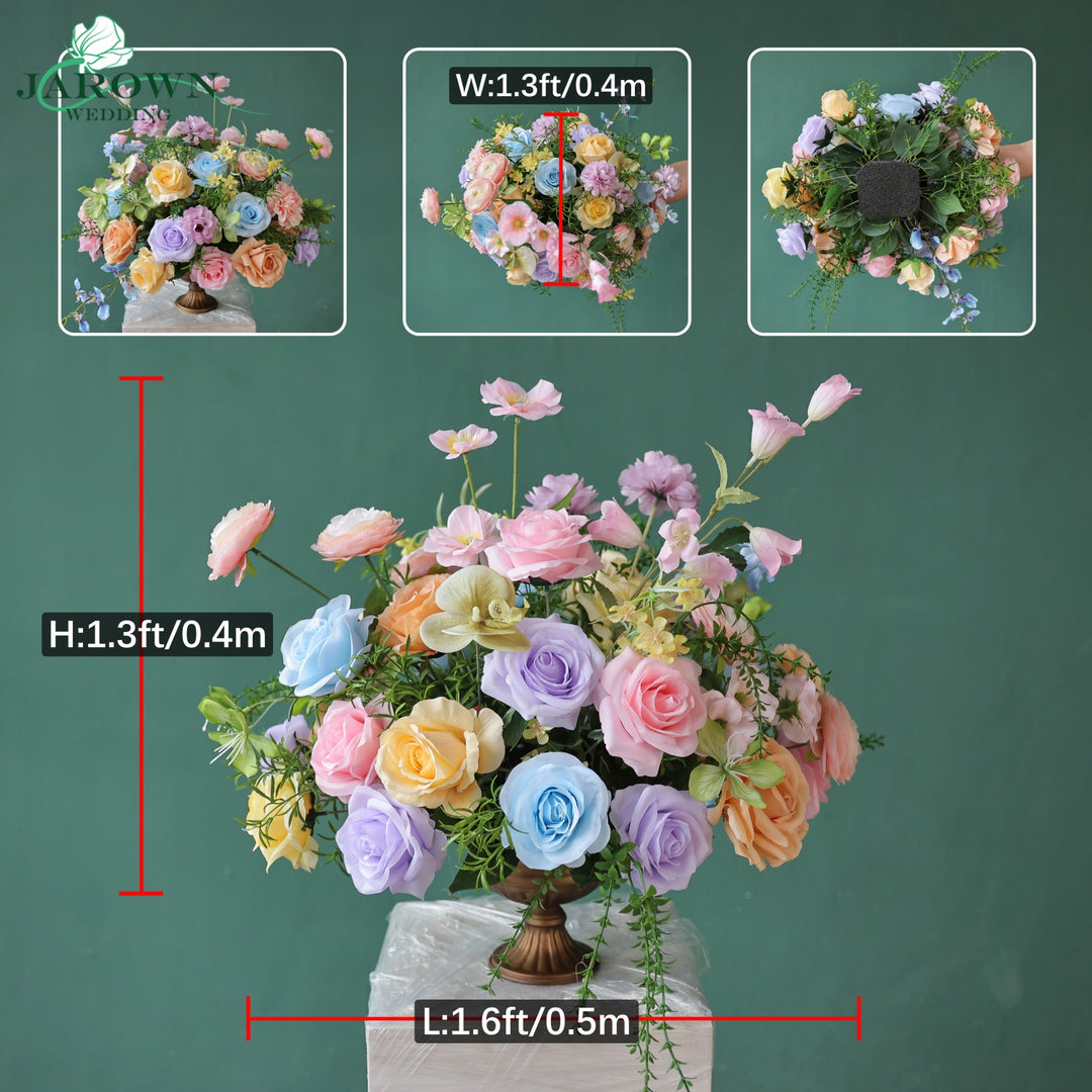 Centerpiece & Aisle & Runner & Round Flower Arch in Colorful