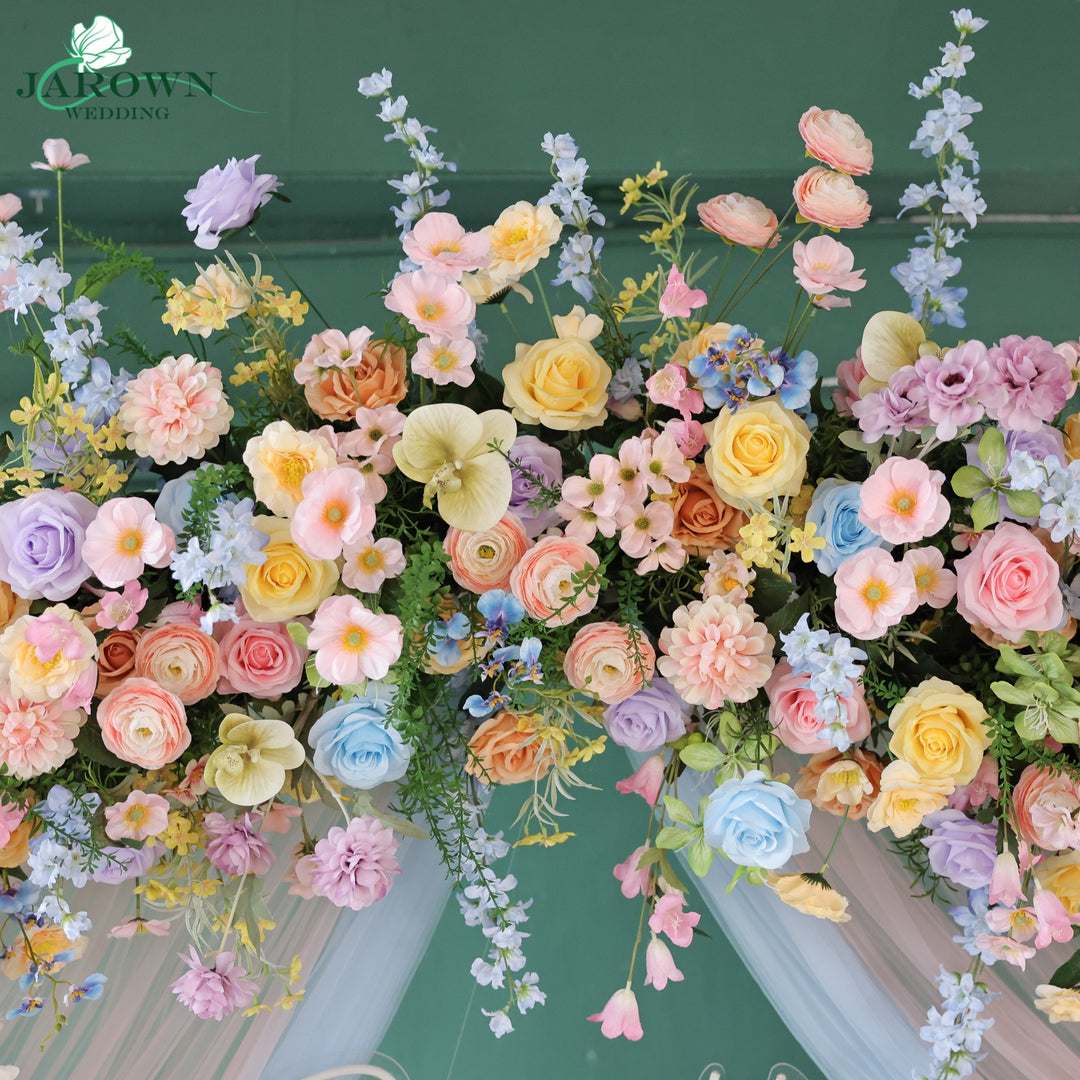 Centerpiece & Aisle & Runner & Round Flower Arch in Colorful