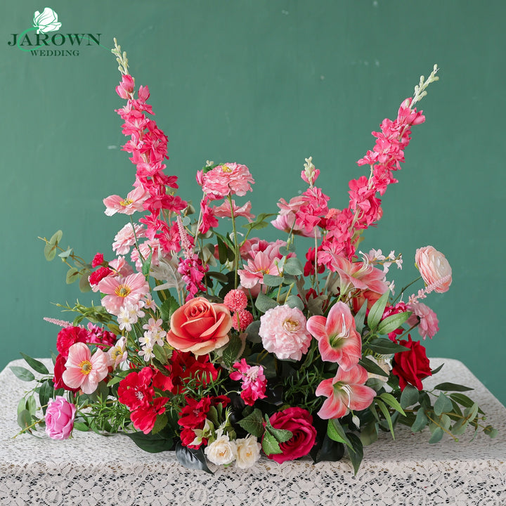 Centerpiece & Aisle in Pink/Green