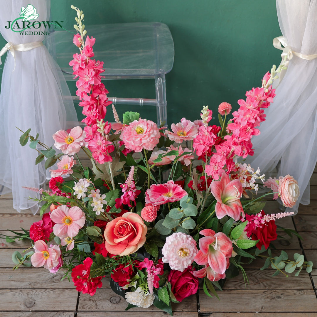 Centerpiece & Aisle in Pink/Green